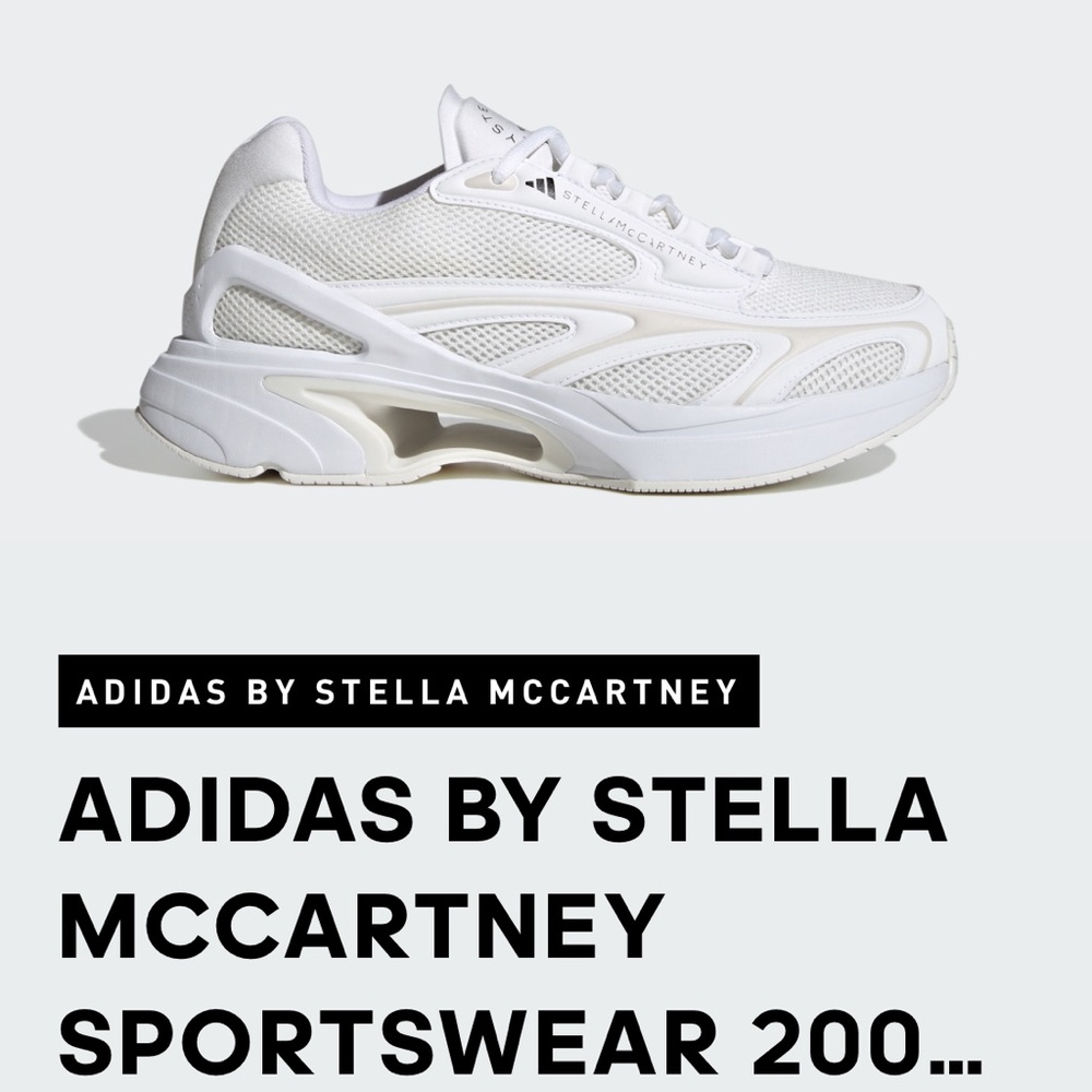 adidas by Stella McCartney Women's Sportswear 2000 Low Top Sneakers - Picture 1 of 11